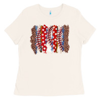 Bone baseball brushstroke Ladies Tee - Zillion Design Studio