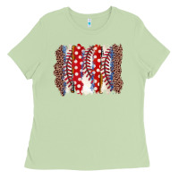Matcha baseball brushstroke Ladies Tee - Zillion Design Studio