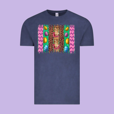 Easter Leopard Egg Bunny Brush Stroke Vintage Tee Designed By Artiststas