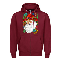Cowboy Santa Zipper Hoodie | Teevron