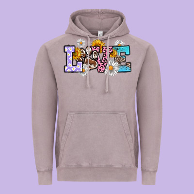 Dog Paw Love Vintage Hoodie Designed By Ranaportraitstore