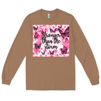 Toasted Coconut stronger than the storm Long Sleeve Tee - MaliasSmallBusiness