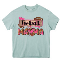 Arona football mama with leopard Heavy Core Tee - Zillion Design Studio