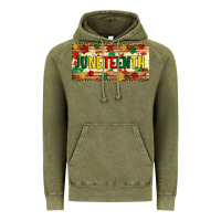 Juneteenth Licence Plate Template Vintage Hoodie | Teevron
