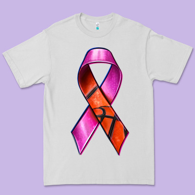Breast Cancer Ribbon Basketball Premium Tee Designed By Texasbilliewilder