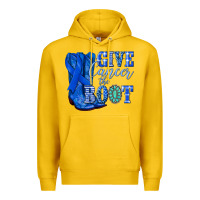 Lemon give cancer the boot colon cancer blue ribbon nca Premium Hoodie - NancyCooperArtShop