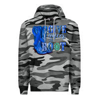 Slate Camo give cancer the boot colon cancer blue ribbon nca Premium Hoodie - NancyCooperArtShop