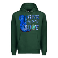 Sports Green give cancer the boot colon cancer blue ribbon nca Premium Hoodie - NancyCooperArtShop
