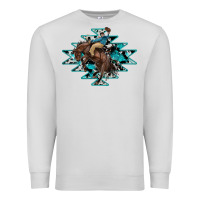 Dove Grey western cowboy Premium Sweatshirt - RanaPortraitStore