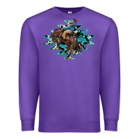Purple western cowboy Premium Sweatshirt - RanaPortraitStore