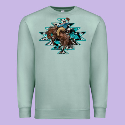 Western Cowboy Premium Sweatshirt Designed By Ranaportraitstore