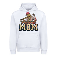 White Baseball mom Urban Hoodie - HowdyJamesFarm