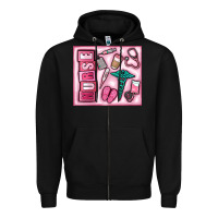 Black nurse Zipper Hoodie - MaliasSmallBusiness