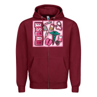 Burgundy nurse Zipper Hoodie - MaliasSmallBusiness