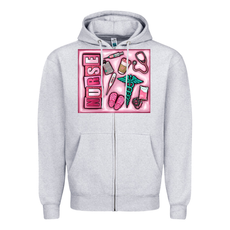 Nurse Zipper Hoodie by MaliasSmallBusiness | Teevron
