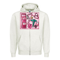 Oatmeal Heather nurse Zipper Hoodie - MaliasSmallBusiness