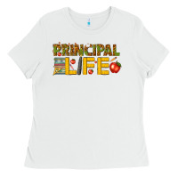 White principal life Ladies Tee - texasbilliewilder