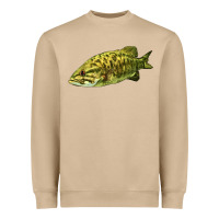 Smallmouth Bass Fish Illustrations Heavyweight Sweatshirt | Teevron