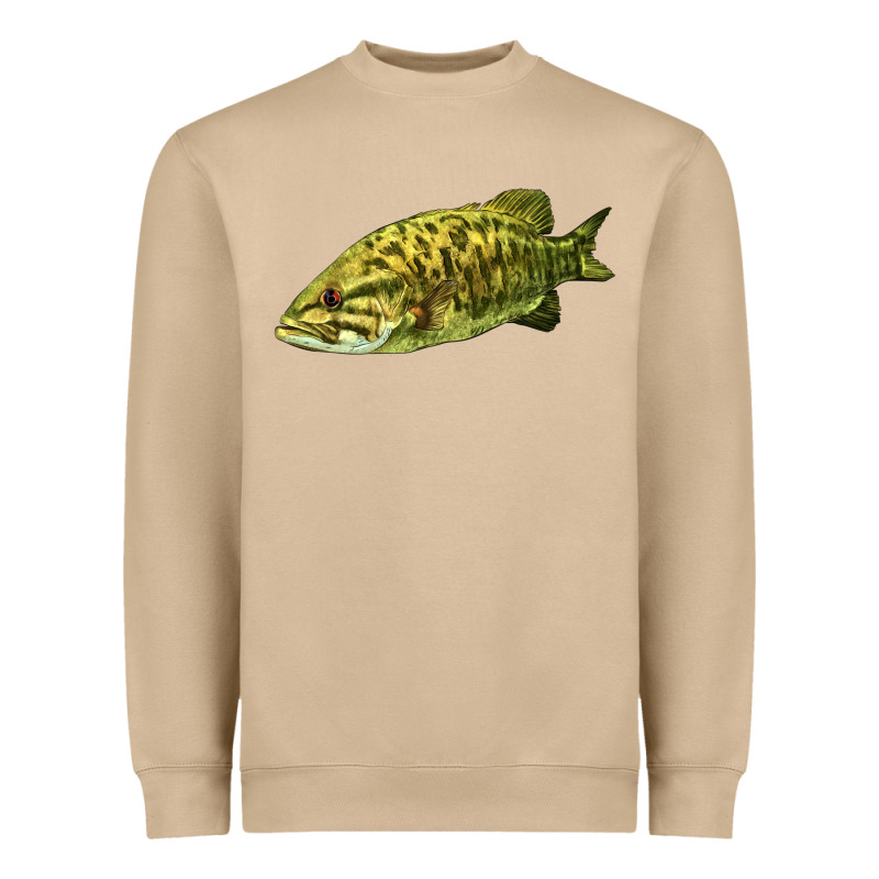 Smallmouth Bass Fish Illustrations Heavyweight Sweatshirt by LillyAllenDesigns | Teevron