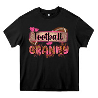 Black football granny with leopard Heavy Core Tee - Zillion Design Studio