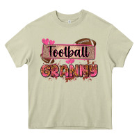 Mossy football granny with leopard Heavy Core Tee - Zillion Design Studio