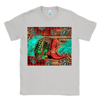 Moon Dust country boots and cowboy hat christmas Classic Tee - Jasminsmagicworld