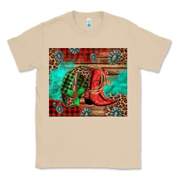 Mushroom country boots and cowboy hat christmas Classic Tee - Jasminsmagicworld