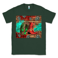 Sports Green country boots and cowboy hat christmas Classic Tee - Jasminsmagicworld