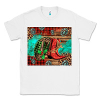 White country boots and cowboy hat christmas Classic Tee - Jasminsmagicworld