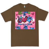Cacao peace love stitch Premium Tee - Zillion Design Studio
