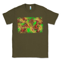 Army Green mardi gras crawfish and glitter background Classic Tee - AdoDesignShop