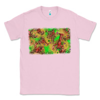 Bubblegum Pink mardi gras crawfish and glitter background Classic Tee - AdoDesignShop
