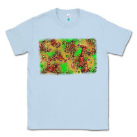 Dusty Blue mardi gras crawfish and glitter background Classic Tee - AdoDesignShop