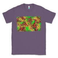 Lavender mardi gras crawfish and glitter background Classic Tee - AdoDesignShop