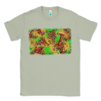 Matcha mardi gras crawfish and glitter background Classic Tee - AdoDesignShop