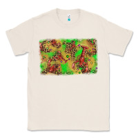 Natural mardi gras crawfish and glitter background Classic Tee - AdoDesignShop