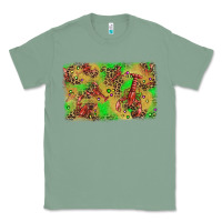Sage mardi gras crawfish and glitter background Classic Tee - AdoDesignShop