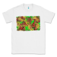 White mardi gras crawfish and glitter background Classic Tee - AdoDesignShop