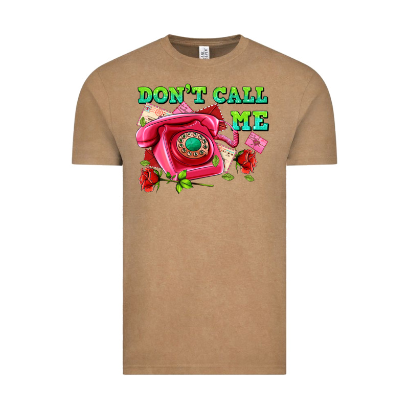 Dont Call Me With Pink Phone And Letters Vintage Tee by AdoDesignShop | Teevron