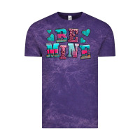 Cloud Purple be mine western valentine's day no background Vintage Tee - AdoDesignShop