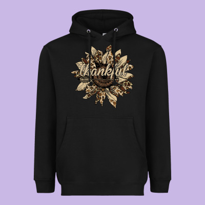 Thankful Sunflower Heavyweight Hoodie Designed By Bettercallsaul