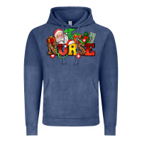 Vintage Denim nurse with Christmas Vintage Hoodie - AdoDesignShop