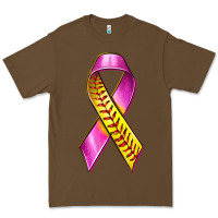 Cacao Breast Cancer Ribbon Softball Premium Tee - texasbilliewilder
