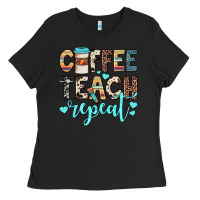 Black coffee teach repeat Ladies Tee - JahusDesignShop