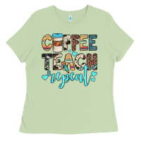 Matcha coffee teach repeat Ladies Tee - JahusDesignShop