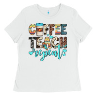 Coffee Teach Repeat Ladies Tee | Teevron