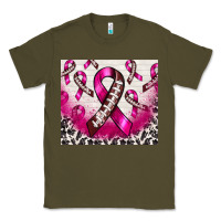 Army Green breast cancer american football ribbon Classic Tee - NancyCooperArtShop