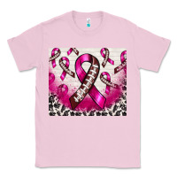 Bubblegum Pink breast cancer american football ribbon Classic Tee - NancyCooperArtShop