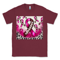 Burgundy breast cancer american football ribbon Classic Tee - NancyCooperArtShop