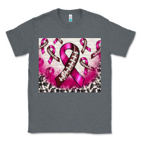 Charcoal Heather breast cancer american football ribbon Classic Tee - NancyCooperArtShop
